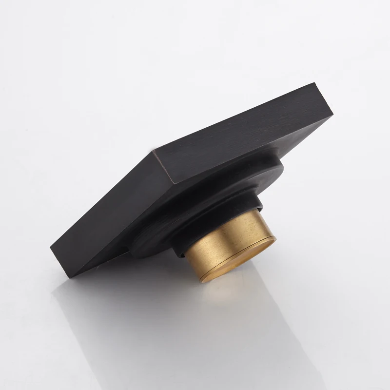 Floor Drain Black Brass Bathroom Balcony Anti-odor Shower Drain Strainer Cover Square Peony Pattern Tile Insert Waste Grates Floor Drain Black Brass Bathroom Balcony Anti-odor Shower Drain Strainer Cover Square Peony Pattern Tile Insert Waste Grates