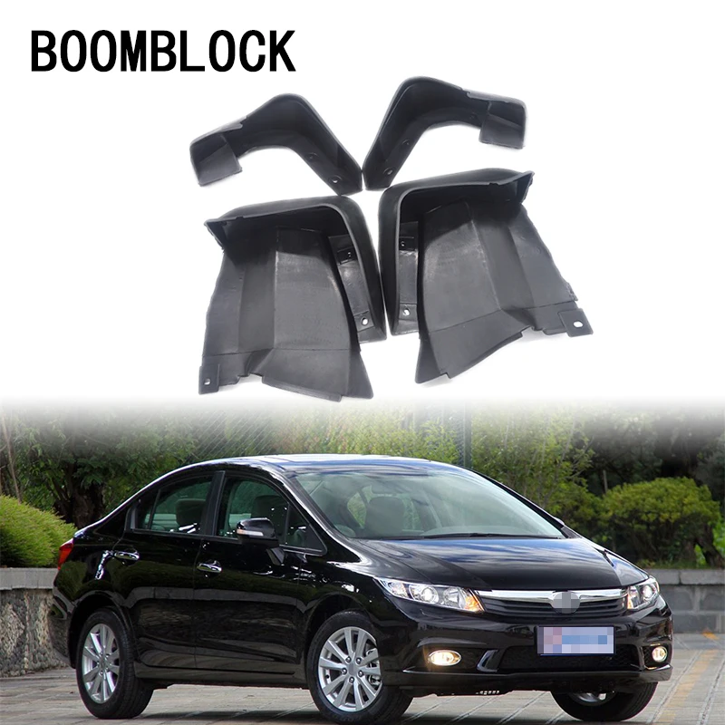 

4pcs Car Front Rear Mud Flaps Mud Flap Mudguards Fender For Honda Civic 2006-2011 Accessories Civic 2008
