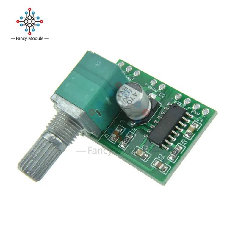 Мини PAM8403 DC 5V 2 канальный USB цифровой аудио усилитель плата модуль 2*3W регулятор