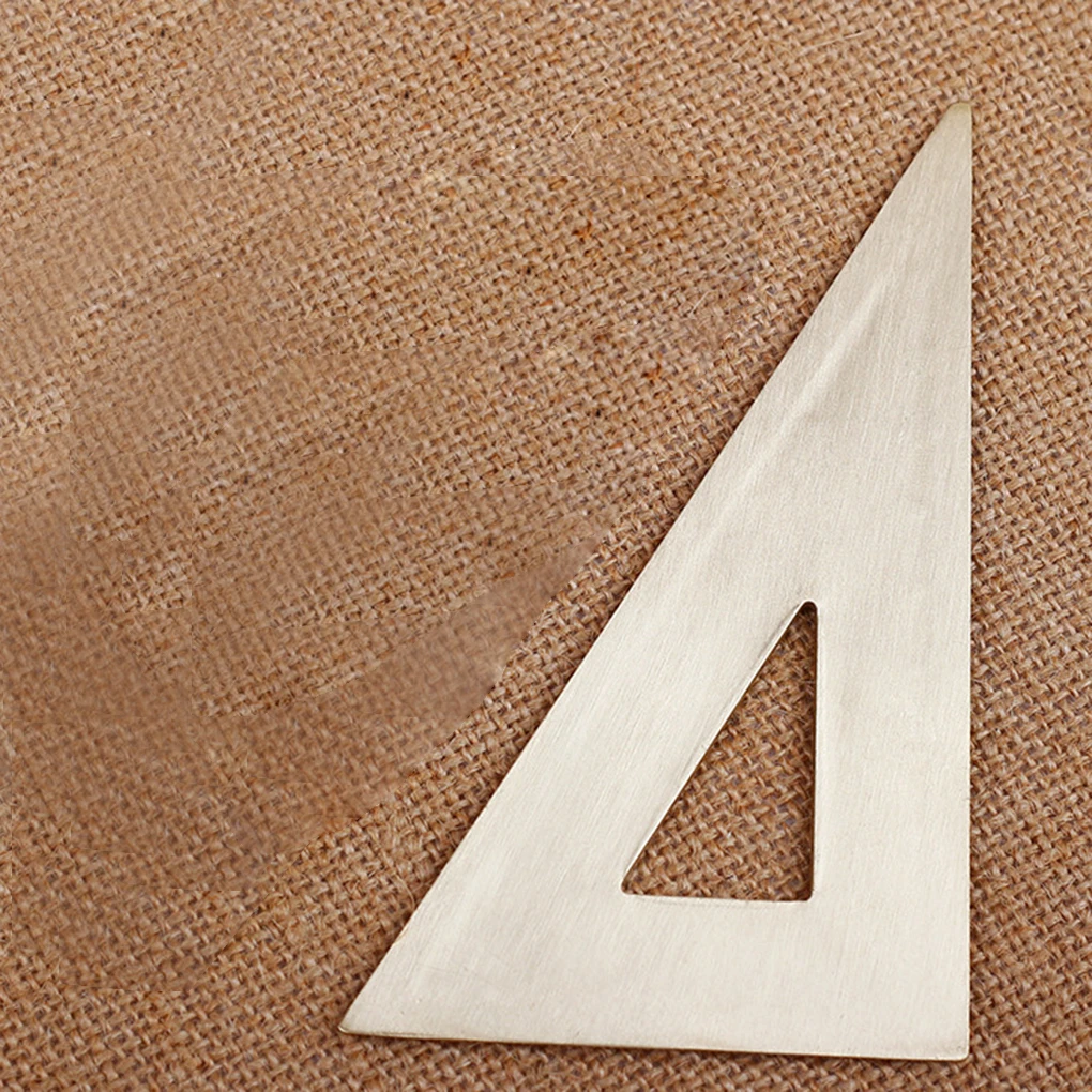 

Brass Triangular Ruler 180 Degree Protractor Construction Sketch Geometric Figure Drawing Tool Measuring Ruler