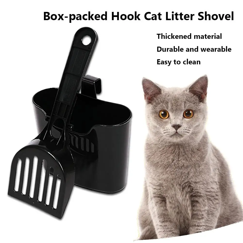 Cat Litter Scoop Sets with Hook Cat Toilet Accessories Box packed Hook
