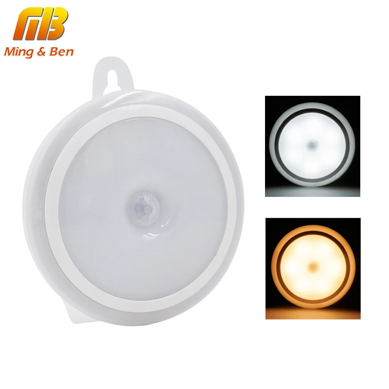 

LED Sensor Night Light Activated Wall Lights Motion Sensor Lamp AAA Battery Auto On Off For Bedroom lav Aisle Wardrobe Lighting