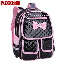 Nuevos Niños encantadores Bolsos de Escuela para niñas Estudiantes mochila Bolsa de Libros Para Niños mariposa Nudo de cuero Mochilas para Chicas Adolescentes