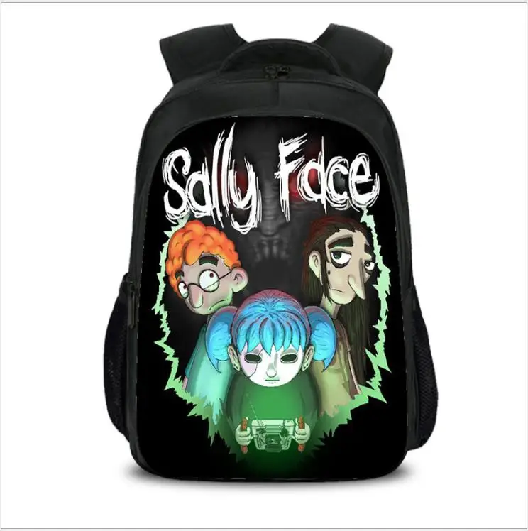 Sally Face, рюкзаки для детей, школьные сумки для подростков, рюкзак с принтом, сумка в стиле хип-хоп, унисекс, дорожная сумка для книг, нейлоновая