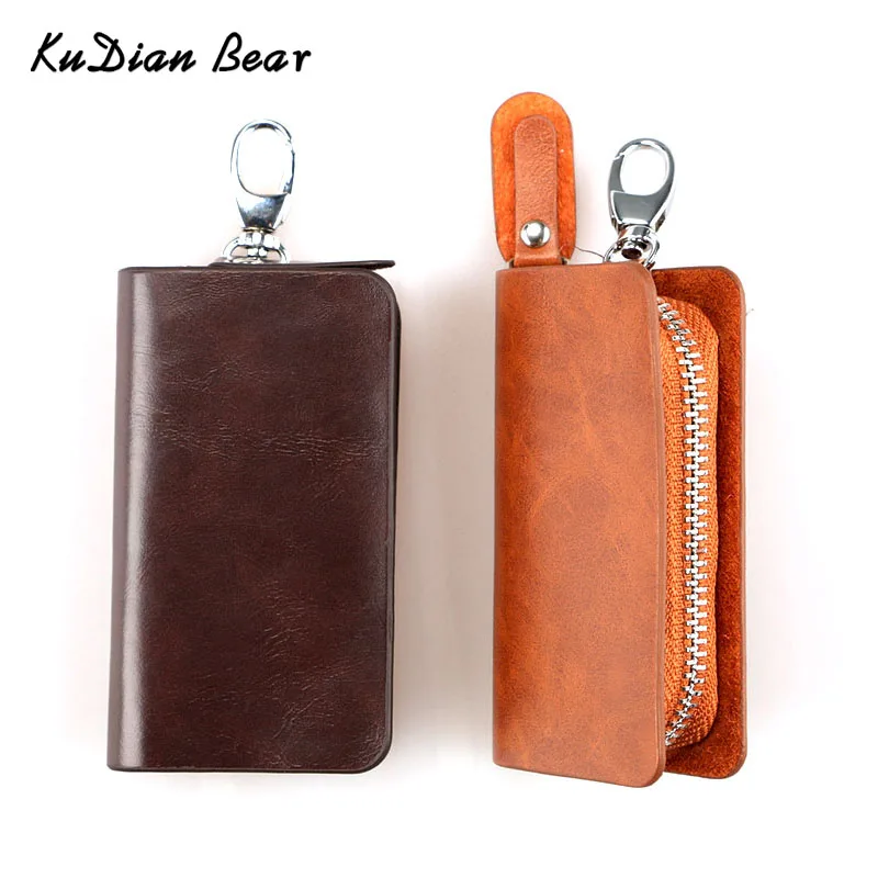 

KUDIAN BEAR Auto Car Key Wallets SmallQuality Designer Housekeeper Key Holders case PU Leather Solid Pattern Purse--BID112 PM49