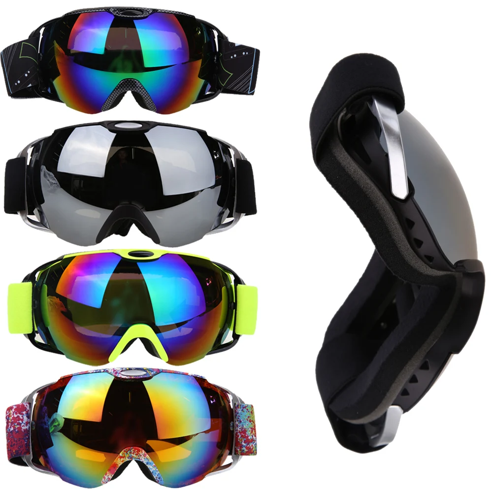 De esquí profesional gafas de doble capas UV400 anti-niebla gran máscara de esquí gafas de esquí de las mujeres de los hombres de nieve de invierno snowboard gafas