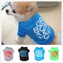 Моды мелких животных Одежда для собак модный костюм Puppy Cat жилет Honden Kleding Одежда для собак Pet Костюмы 4 цвета хлопок XS-L
