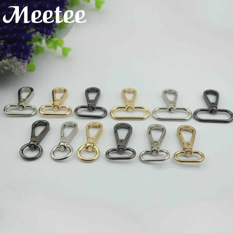 

4Pcs Metal Buckles Dog Collar Keychain Hanger Lobster Clasps Swivel Trigger Clips Snap Hook DIY Craft Accessories F4-1