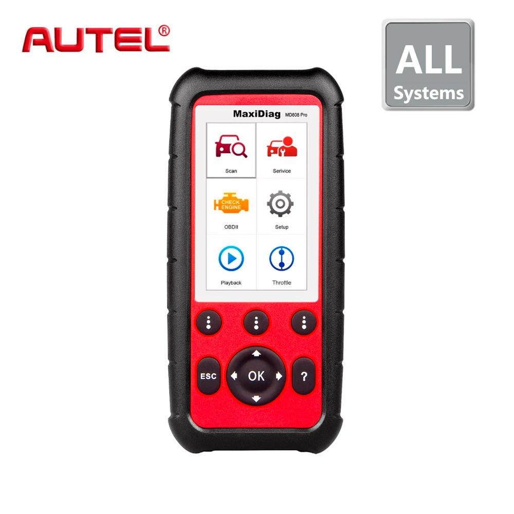 Autel MaxiDiag MD808 PRO OBD2 Scanner Car Diagnostic tool for Engine, Transmission, with EPB, Oil Reset, DPF, SAS,BMS