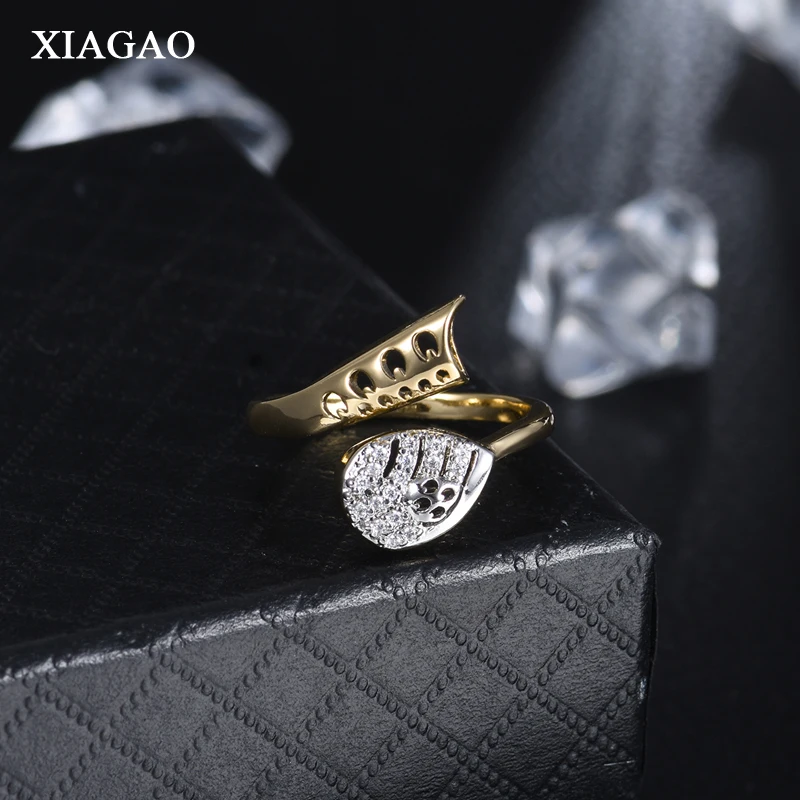 XIAGAO Vinatge обручальное кольцо Леди ювелирные изделия группы ChicTrendy открытым женское кольцо для помолвки Bijoux Рождественский подарок для леди XGR711