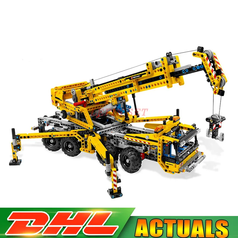 

Lepin 20040 1392Pcs Technic Mechanical Series The Moving Crane Set Educational Building Blocks Bricks Toys Model Gift 8053