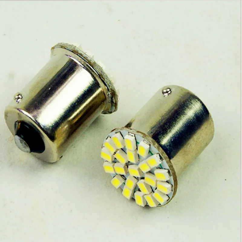 

10PCS/Lot 12V/24V 1156 22SMD 3020 LED Car External Light Tail Turn Signal Lamp Bulb DRL Daytime Running Light Source Car Styling