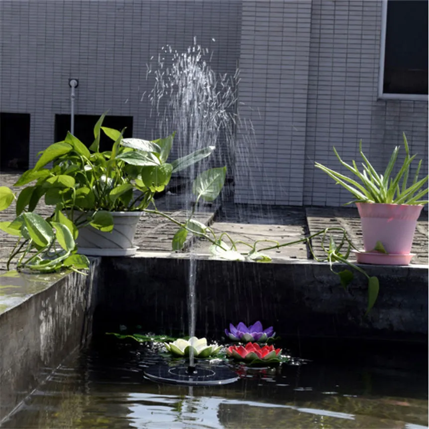 

Solar Power Floating Fountain Water Pump for Garden Pond Pool Fish Tank Landscape Pool Garden Decorative Fountain 0605#