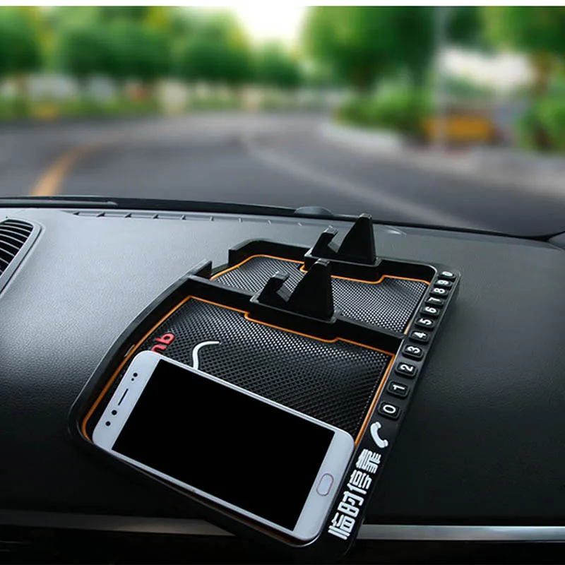 Car non slip mat creative PVC mobile phone holder perfume coin holder