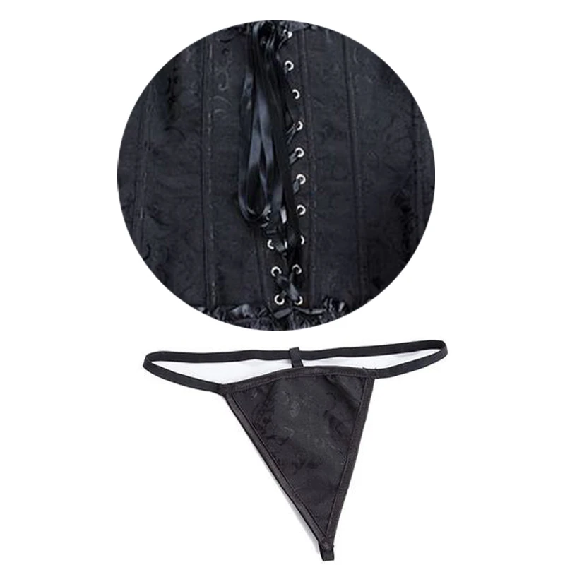 Women-Halloween-Zipper-Bustier-Top-Corset-Sexy-Boned-Waist-Trainer-Corset-Overbust-Brocade-Plus-Size-Waspie (2)