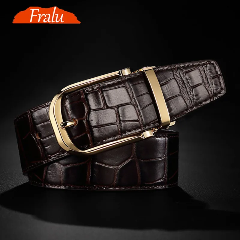 US $20.87 Fralu 2020 High Quality Mens Leather Belt Designer Belts Men Luxury Male Belts For Men Fashion Vintage Pin Buckle For