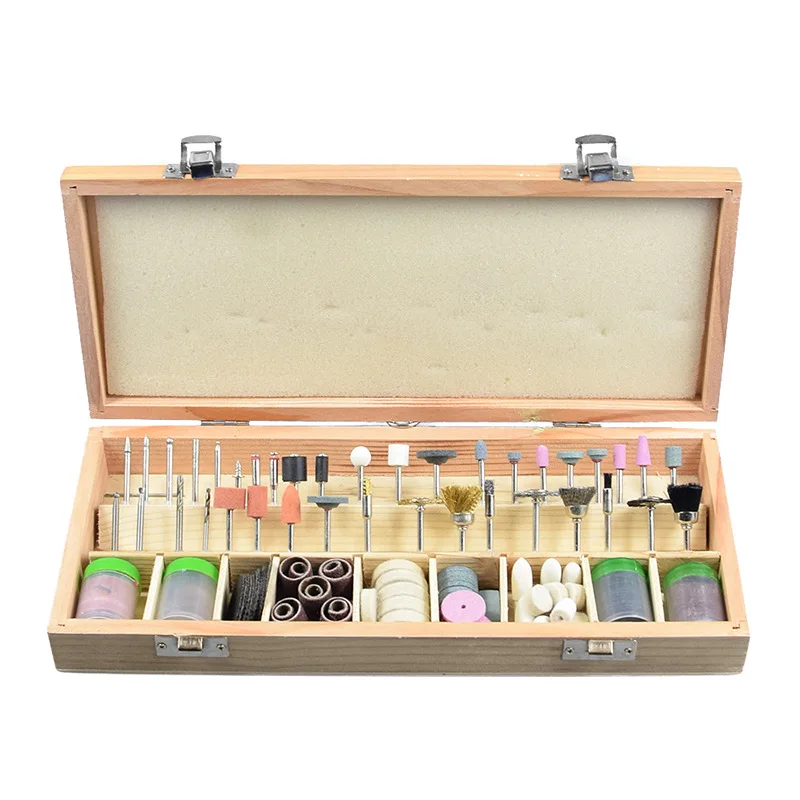 RIJILEI 228Pcs Rotary Power Tool Kits For Dremel Accessories Wood Metal Sanding Polishing Grinding Bit Set polishing disc