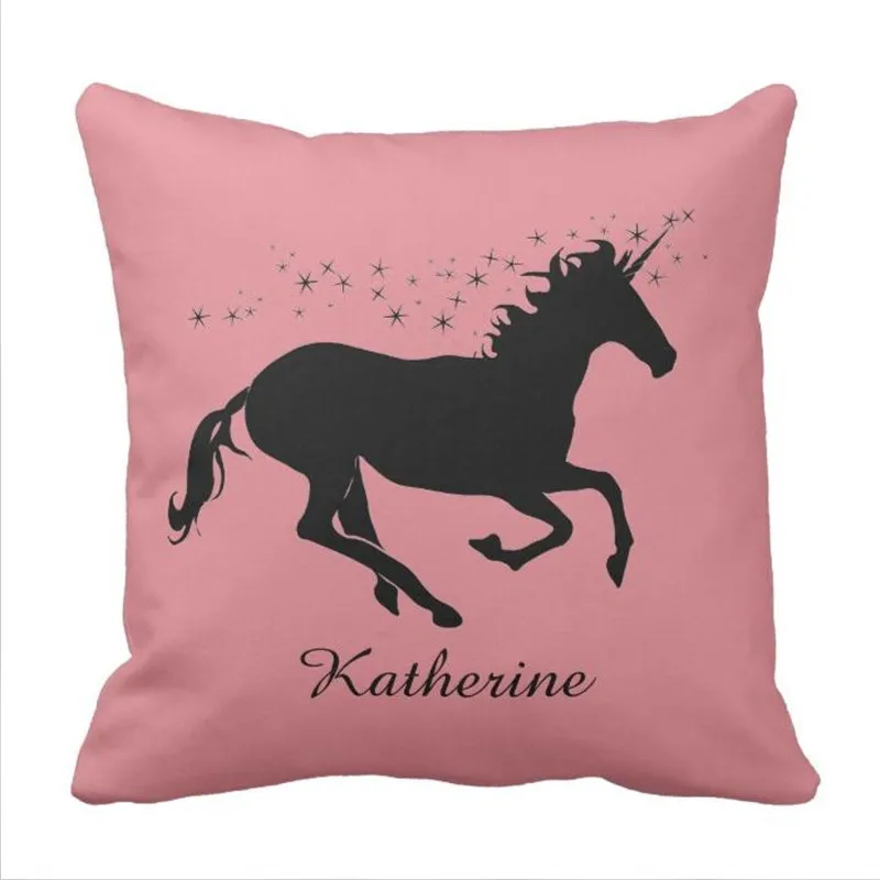 Чехол для подушки с изображением единорога|pillow case|throw pillow casesunicorn throw |