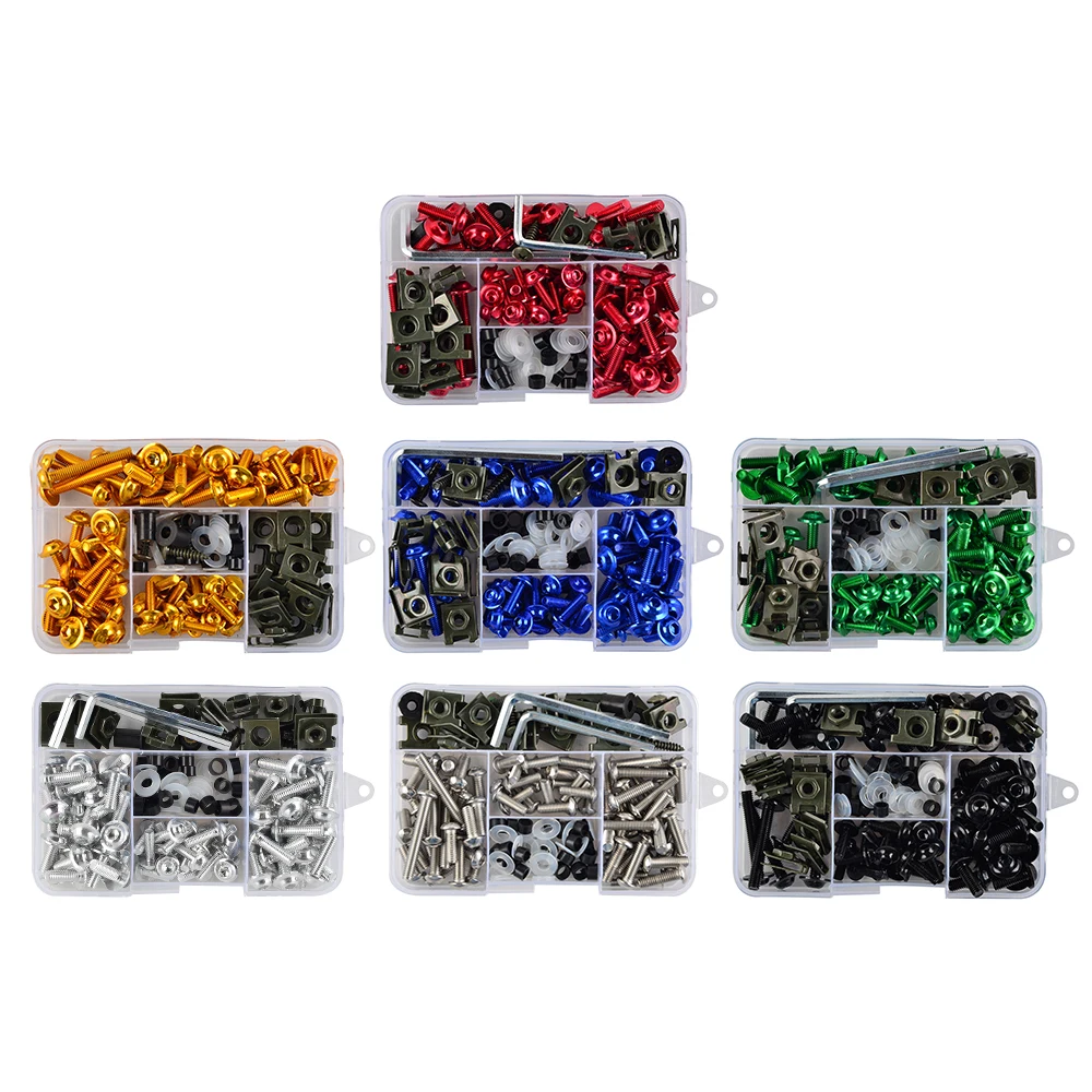 CNC Fairing Bolt Bodywork Screws Kit for Yamaha Honda Suzuki Kawasaki Aprilia M4 M5 M6