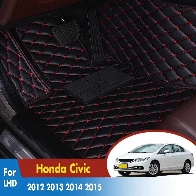 Car Floor Mats For Honda Civic 2012 2013 2014 2015 Auto Interior
