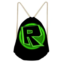 

Casual Men's Backpack Small Drawstring Bag for Boys Girls Famous Game Roblox Pattern Printed School Bag Kids String School Bags