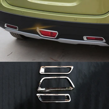 

For Suzuki s-cross SX4 2014 2016 2015 2017 2018 ABS Chrome Rear Fog Light Cover trim Lamp Protector Car Styling Accessories 3pcs