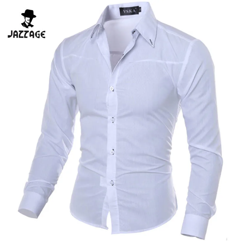 

Camisas Social Masculinas 2018 New Obscure Grid Shirt Plaid Shirts For Men Long Sleeve Business Formal Shirt Large Size M- 5XL