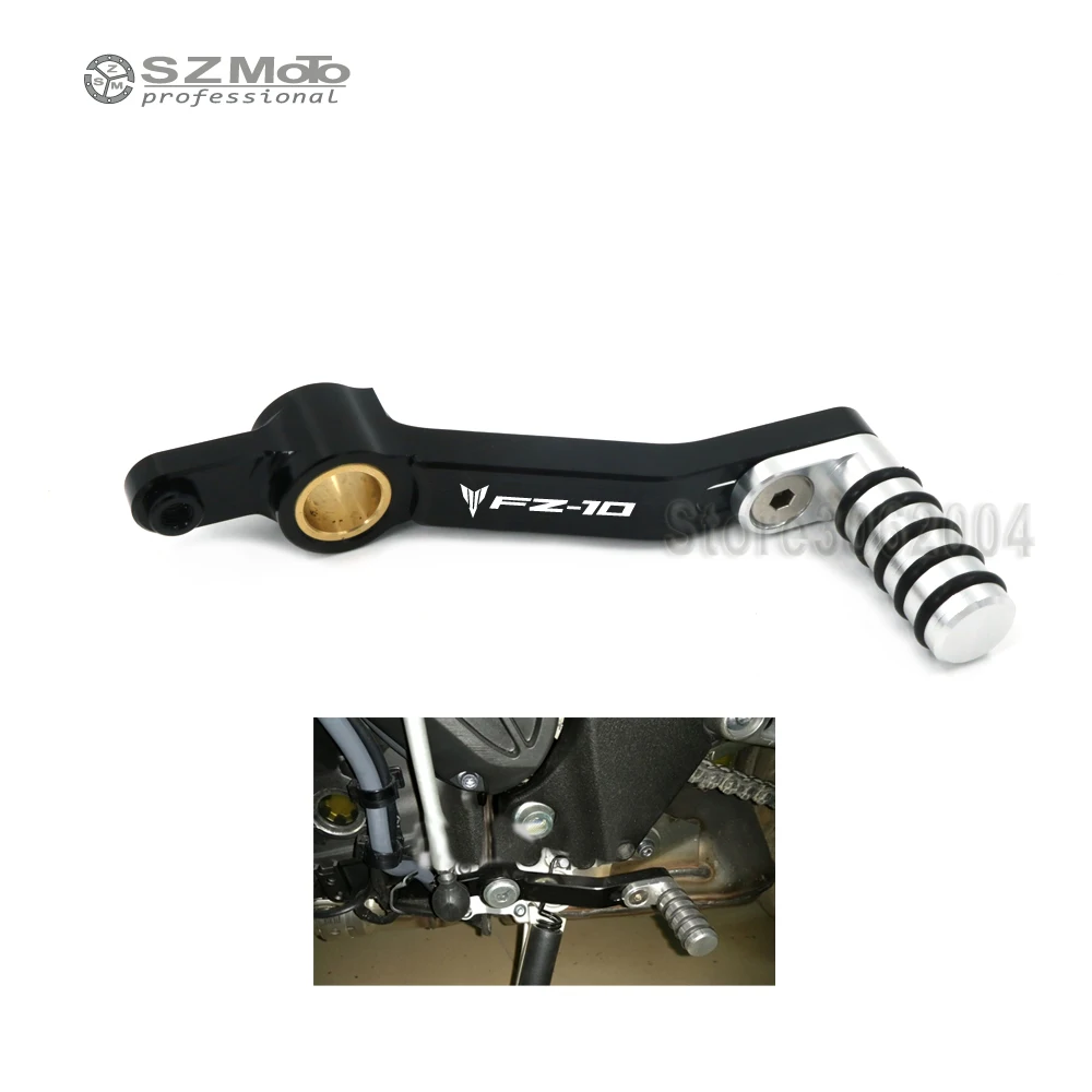 

Motorcycle CNC Aluminum Adjustable Gear Shift Lever Shifter Pedal For YAMAHA FZ-10 FZ10 FZ 2016 2017 With Logo