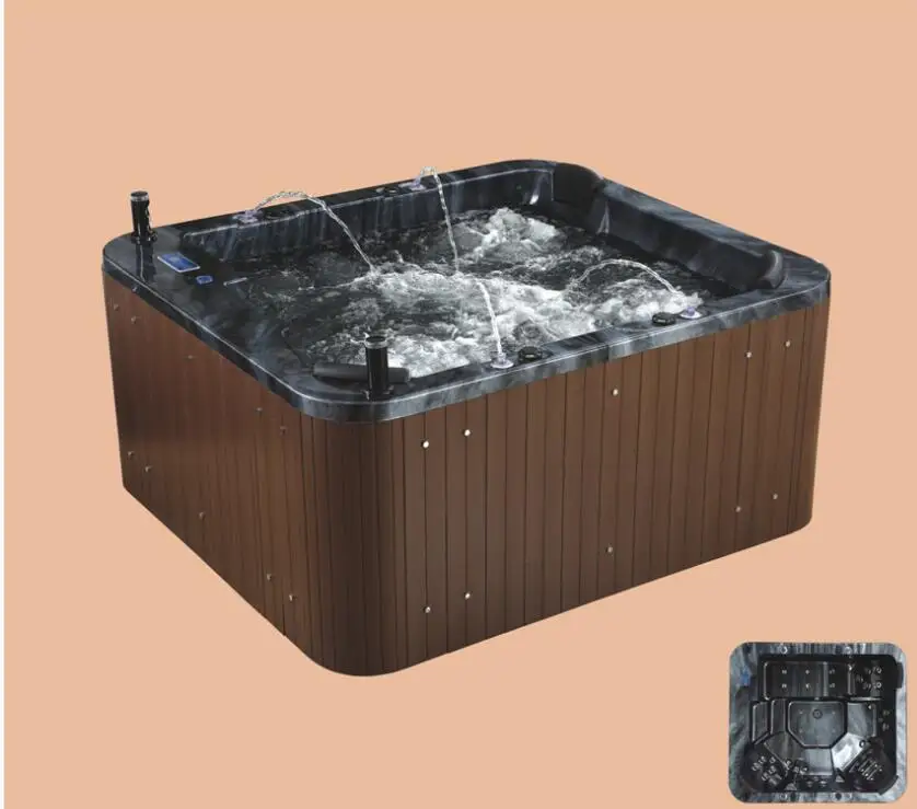 2090mm Swimming Pool Whirlpool Bathtub Hydromassage Surfing Outdoor 4 People Seats SPA NS2009A 2