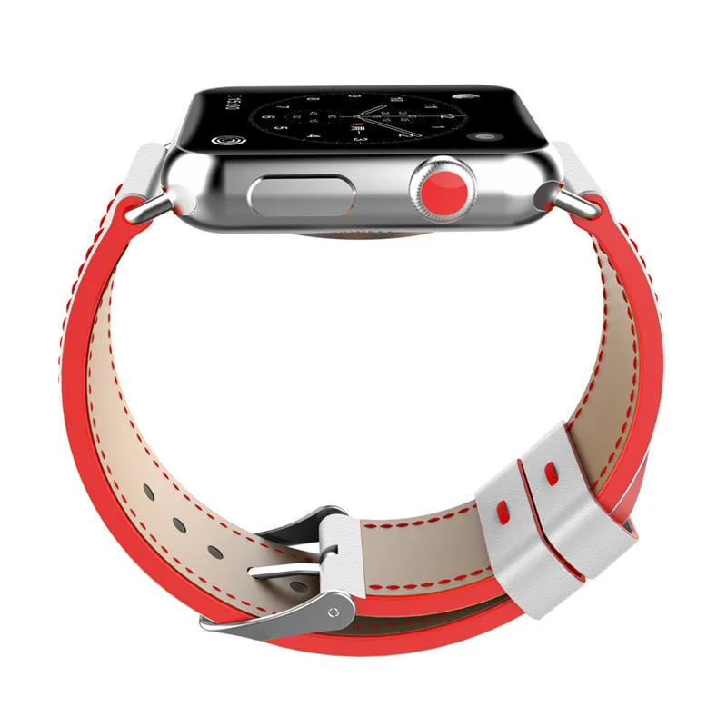 Laforuta качественный кожаный ремешок для часов Apple Watch Band 44 мм 42 40 38 iWatch Series 4 женщин и