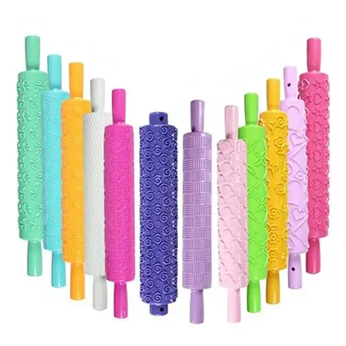 Hot Sale Home Kitchen Accessories 12 Patterns Baking Tools Fondant Cake Decorating Rolling Pin &amp Pastry | Дом и сад