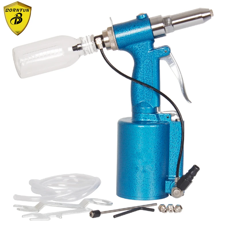 

Borntun Air Riveter Auto-suction Industrial Pneumatic Air Hydaulic Riveters Rivet 2.4mm 3.2mm 4.0mm 4.8mm Air Riveting Pull Tool
