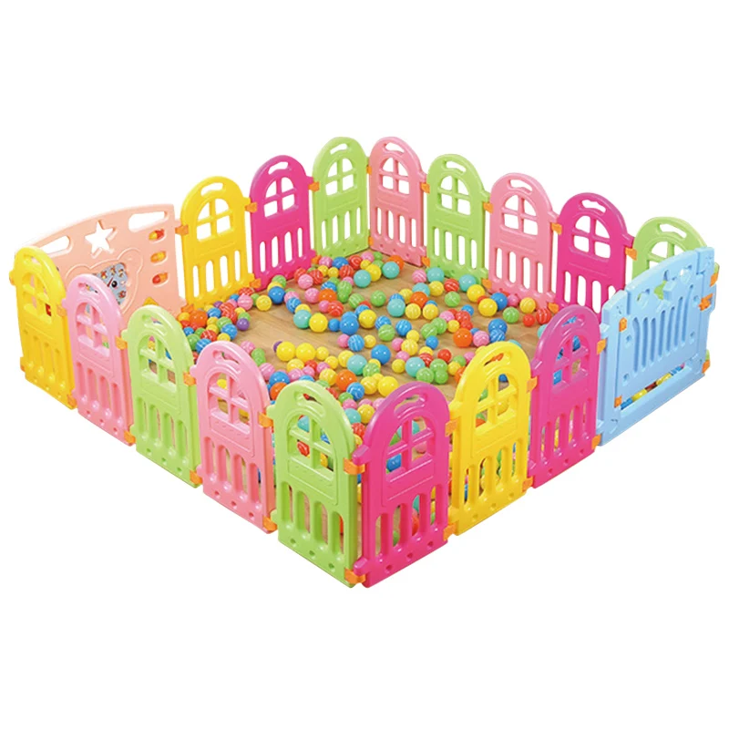 Baby Playpen Plastic Fencing For Children Indoor Game Play Yard Safety Barriers For Children Protector For Kids Pool Of Balls