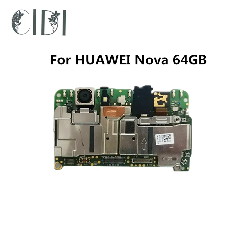 CIDI полностью рабочий б/у разблокированный для HUAWEI Nova 64 Гб материнская плата логика материнская плата пластина