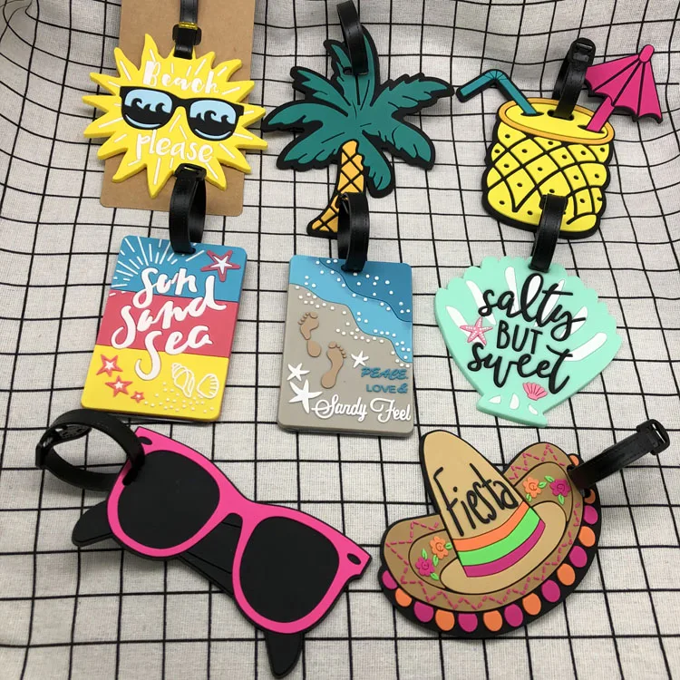 

Travel Accessories Luggage Tag Silica gel Suitcase ID Address Holder Baggage Boarding Tags Portable Label Storage Bag