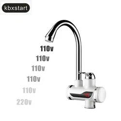 Kbxstart Calentador de Agua Caliente sin Tanque Eléctrico Grifo 110 V Cocina Calefacción Dispensador Grifo con Nosotros Enchufe Pantalla Led en Influjo Kbxstart Calentador de Agua Caliente sin Tanque Eléctrico Grifo 110 V Cocina Calefacción Dispensador Grifo con Nosotros Enchufe Pantalla Led en Influjo