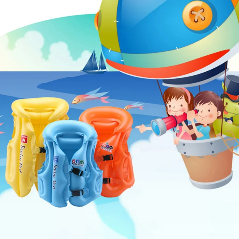 

PVC Children's Inflatable Swimwear Life Jacket Buoyancy Vest Safety Float Life Jacket Buoyancy Rescue