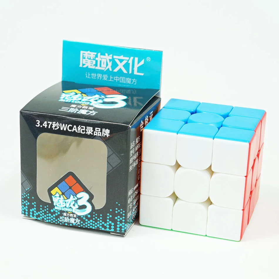 Оригинальный волшебный куб MoYu Meilong 3x3x3 скоростной без наклеек головоломка для