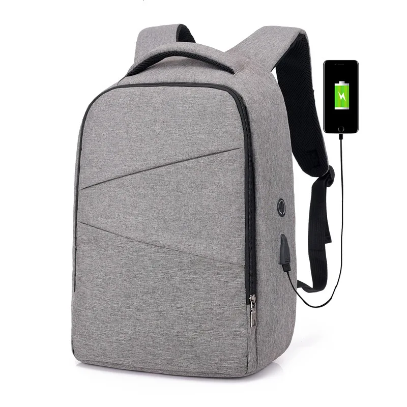 2018new USB charge Anti Theft Backpack for Men Zipper opening business
