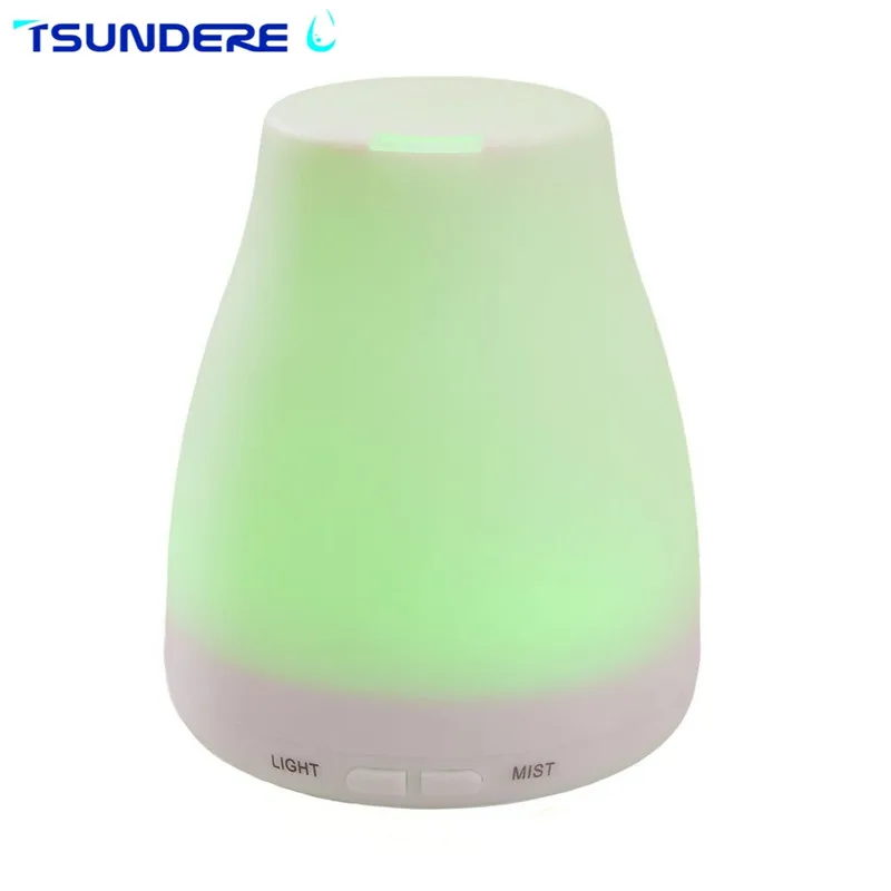

TSUNDERE L Essential Oil Diffuser 100ml Quiet Ultrasonic Cool Mist Humidifier Auto Shut-Off & 7 Color LED Light