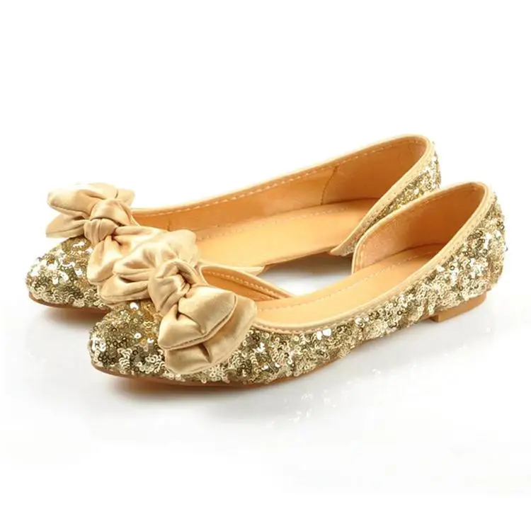 gold flats for wedding