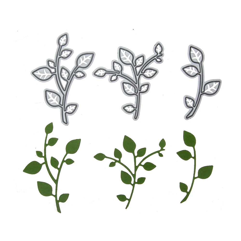 Branches Leaf metal Dies Cut Album decoration Scrapbook Craft Die Stamp DIY Embossing