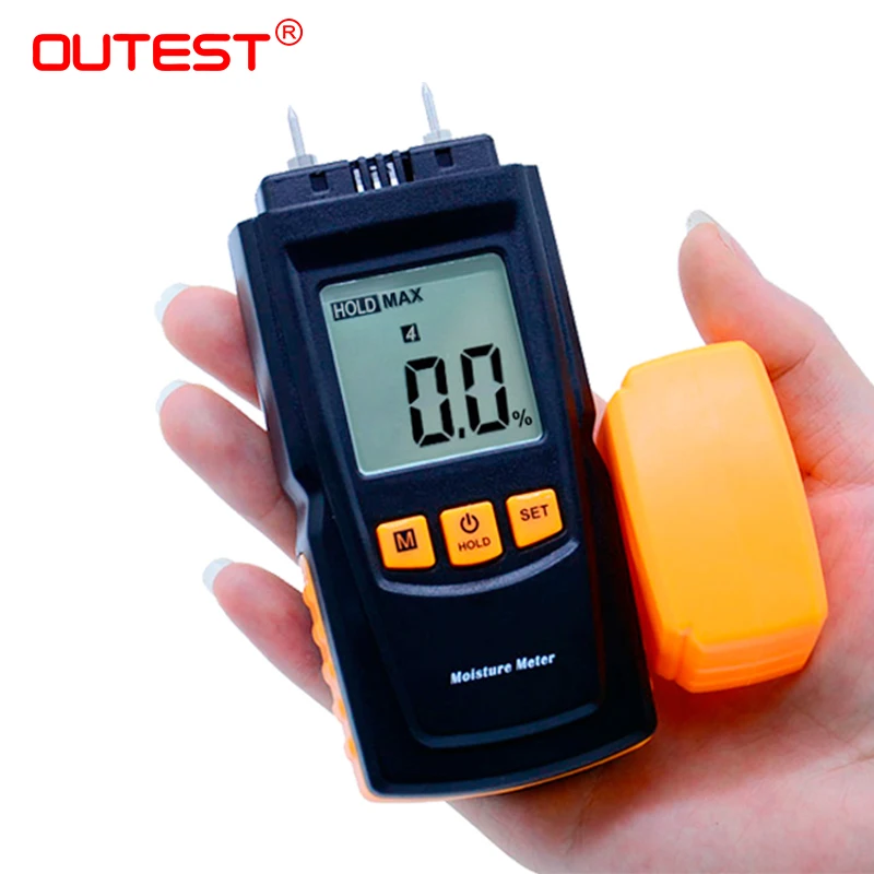 Goede Digitale LCD Display Hout Vochtmeter Vochtigheid Tester Timber Vochtige Detector draagbare hout vochtmeter GM605