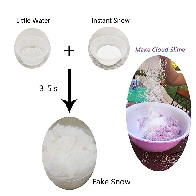Additives Snow For Slime Magic Fake Instant Snow Make Slime Modeling Clay  Cloud Powder Floam Mud Decorations Toys Fake Snow Toy - AliExpress