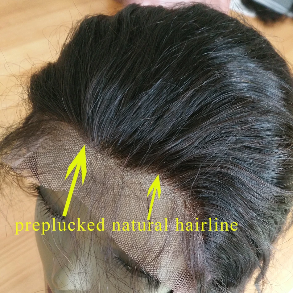 EAYON вьющиеся бесклеевого человеческих волос Парики бразильского парик из натуральных волос с ребенком волос предварительно выщипать волосяного покрова часть 130 Плотность