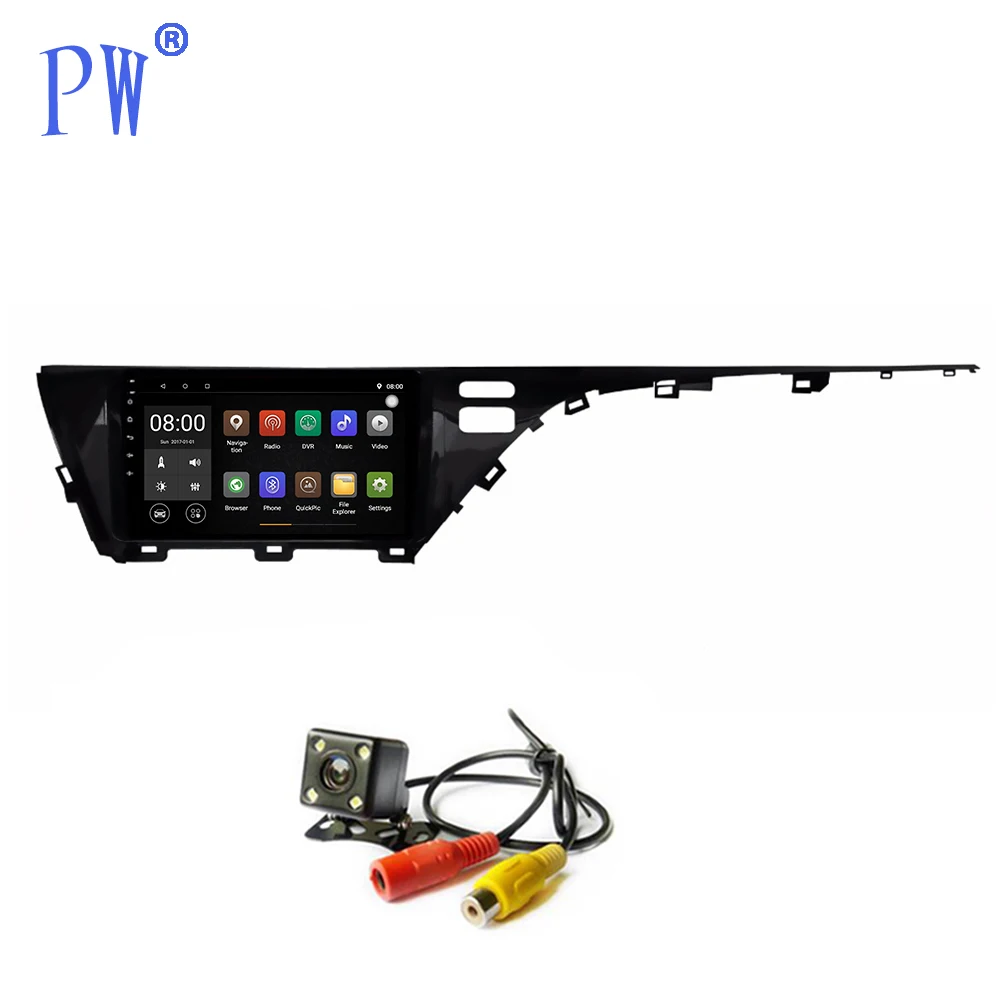 Android 8.1/9. 0 Car Radio Player GPS for Toyota Camry 2018 Car Stereo 10.1 Inch HD Touch Screen