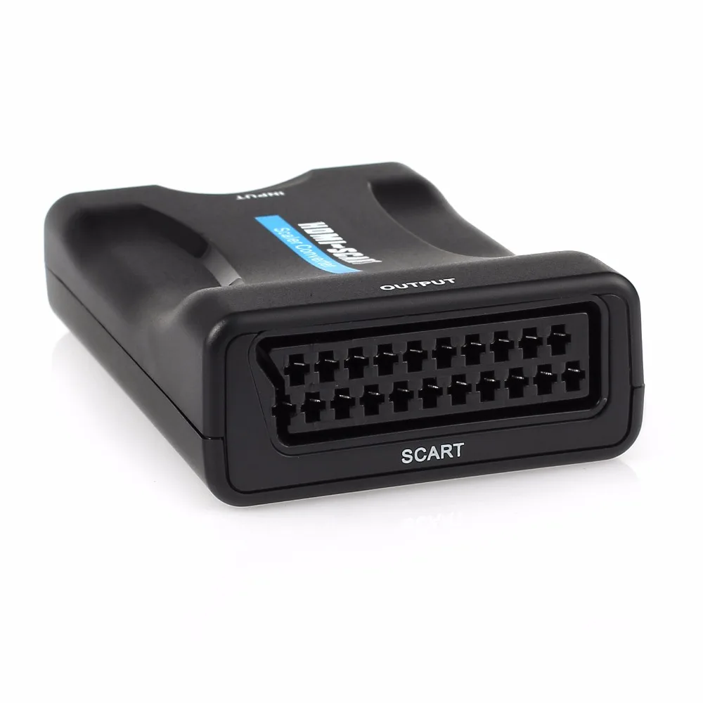 ESYNiC Алюминий 4 к HDMI конвертер/переходник в SCART HDMI вход SCART выходной адаптер композитный видео HD стерео аудио адаптер для SKY HD