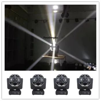 

4 pieces new coming Unlimited Rotation 12x10w Mini LED RGBW 4 IN 1 FOOTBALL SHAPE BALL MOVING HEAD