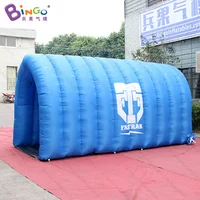 Customized 4x2x2 Meters Blow-up Football Tunnel With Logo Printing / Inflatable Straight Channel - BG-T0075 1