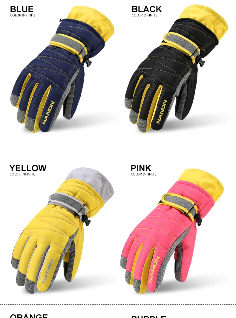 Motocicleta Equitação Luvas de Inverno Luvas À